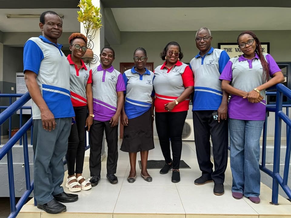 Vale College staff members at a school event