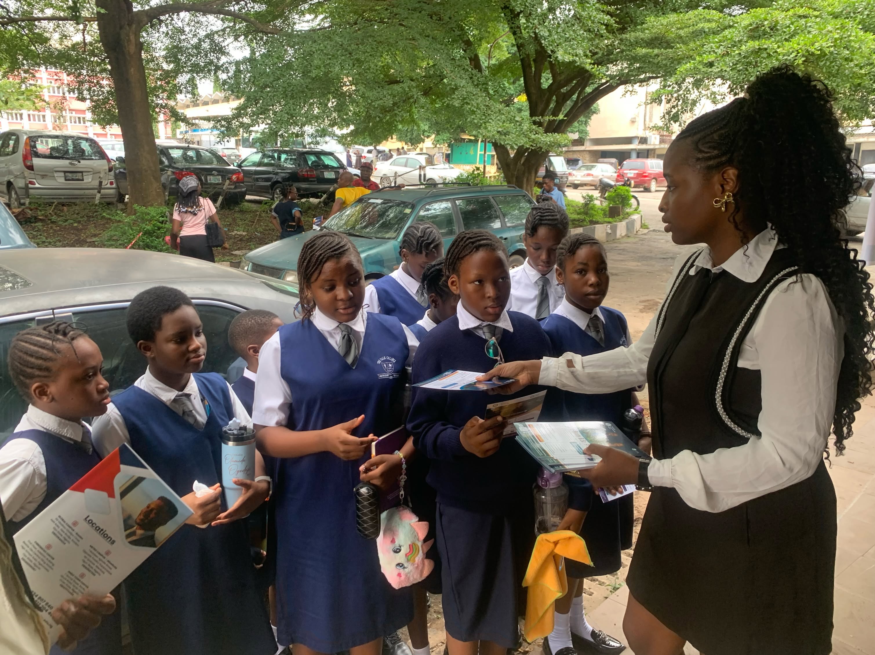 Vale College students learning during an excursion
